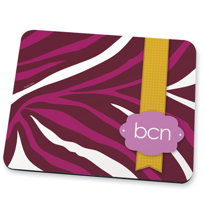 Purple Zebralicious Mouse Pad