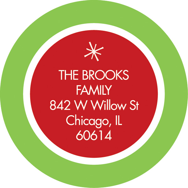 Hohoho Santa Red Christmas Address Labels