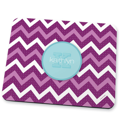 Mod purple chevrons Mouse Pad