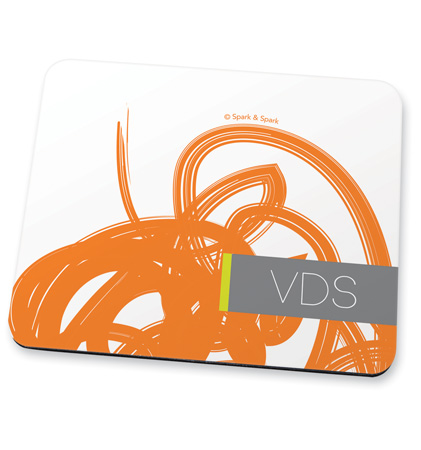 Orange urban graffiti Mouse Pad