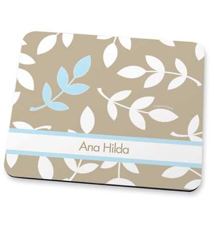 Leafy Bunch Mouse Blue Pad