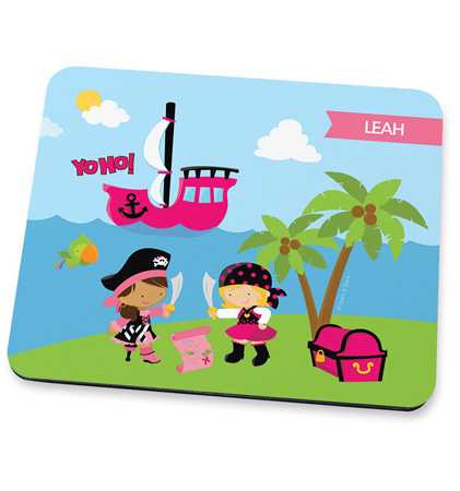 Yo Ho Pirate Girl Mouse Pad