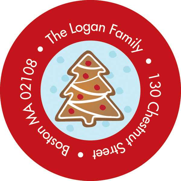 Yummy Xmas Cookies Christmas Address Labels