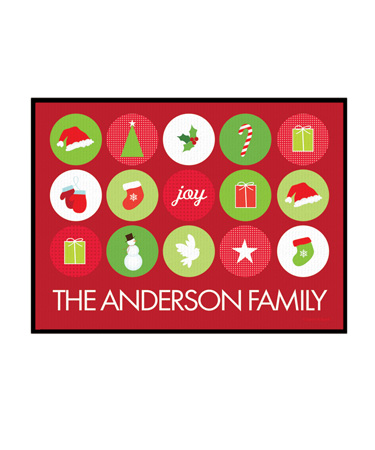 Christmas Symbols Doormat