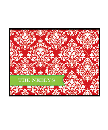 Red Damask Wonder Doormat