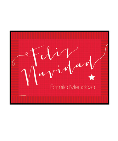 Mensaje de Feliz Navidad Doormat