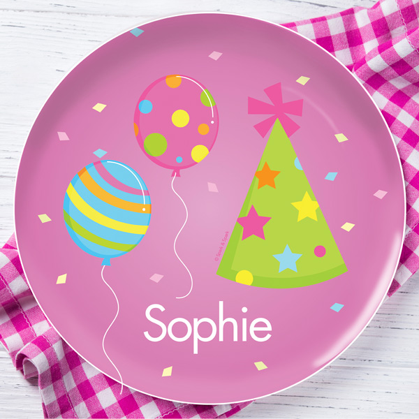 Sweet Bday Girl Kids Plates