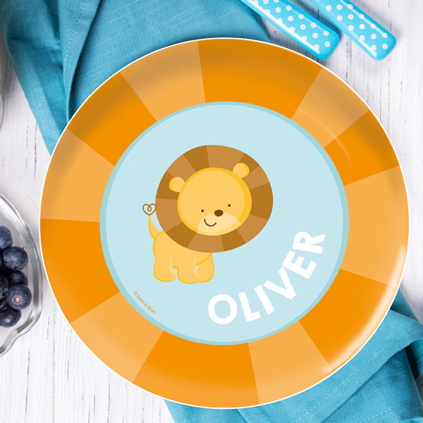 Cute Baby Lion Kids Plate