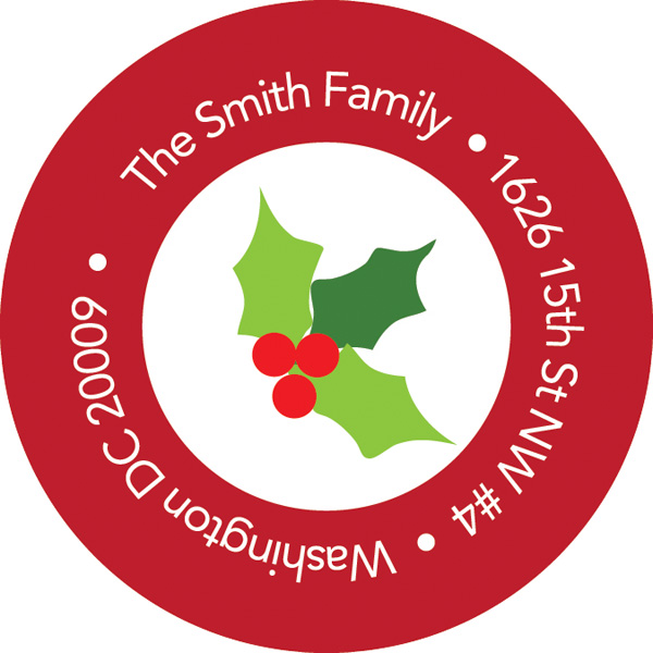 My Backyard Snowman Christmas Address Labels