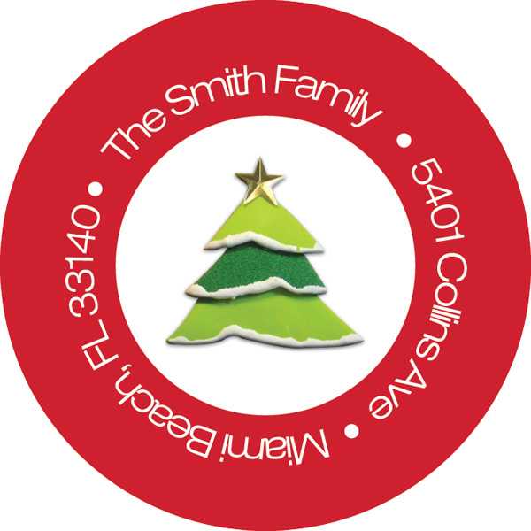 A Xmas Collage Christmas Address Labels