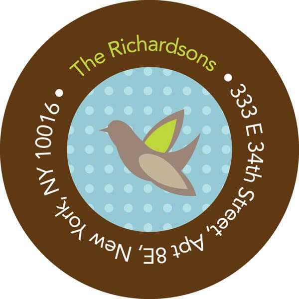 Winter Greetings Christmas Address Labels