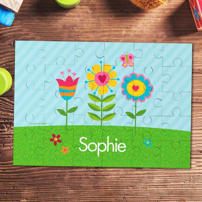 Spring Blooms Personalized Puzzles