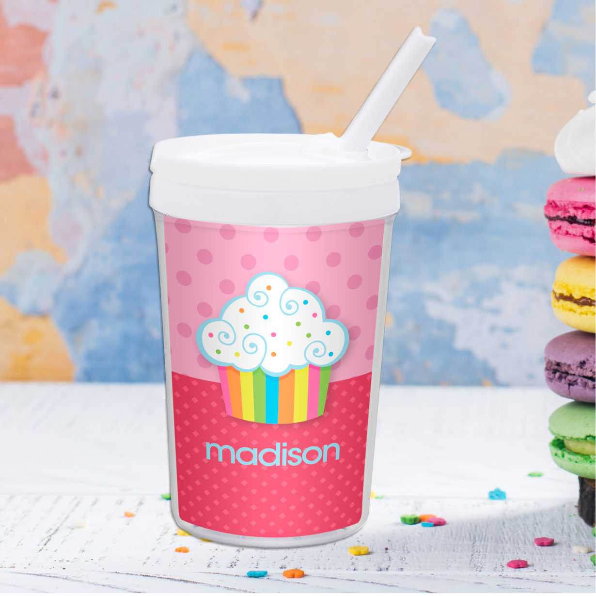 Rainbow Cupcake Toddler Cup