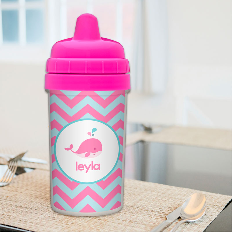Sweet Pink Whale Sippy Cup