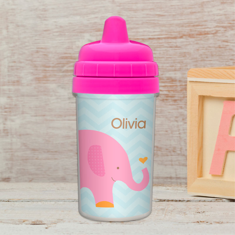 Sweet Pink Elephant Sippy Cup