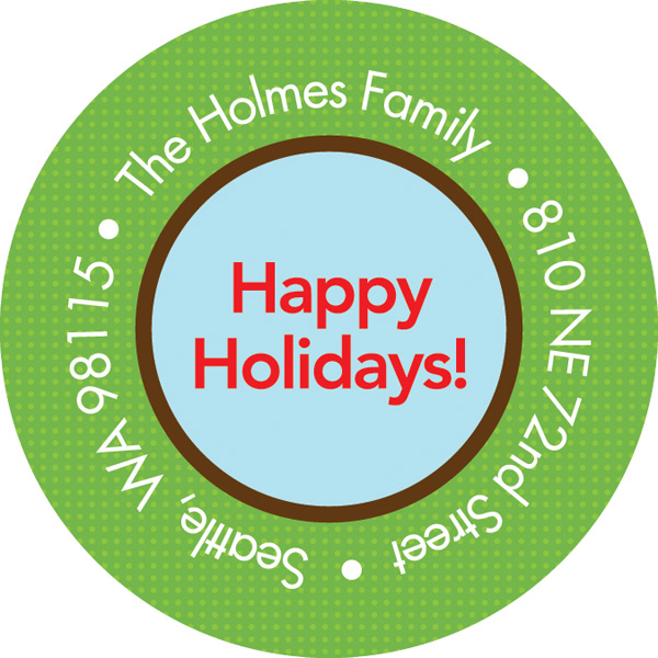 Rudolph In The Snow Christmas Address Labels