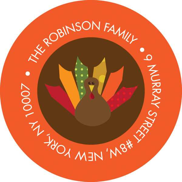 Ready For Turkey Address Stickers Personalized