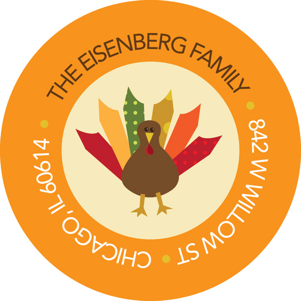 Thanksgiving From Us Holiday Labels
