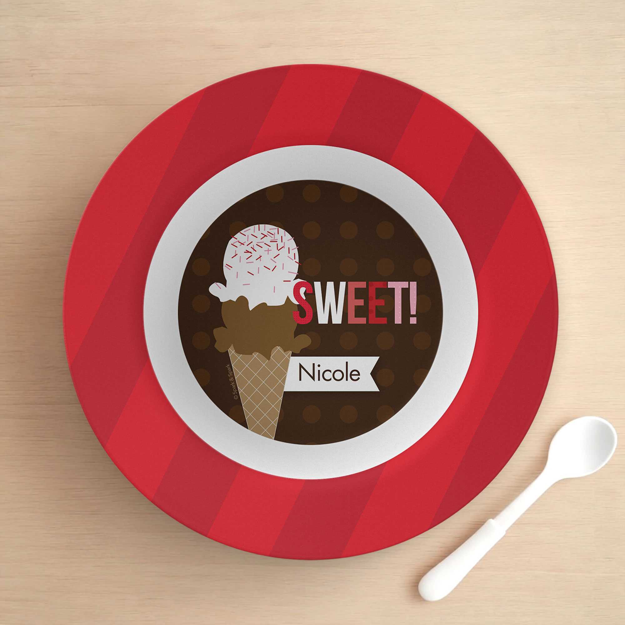 Sweet & Yummy Red Kids Bowl