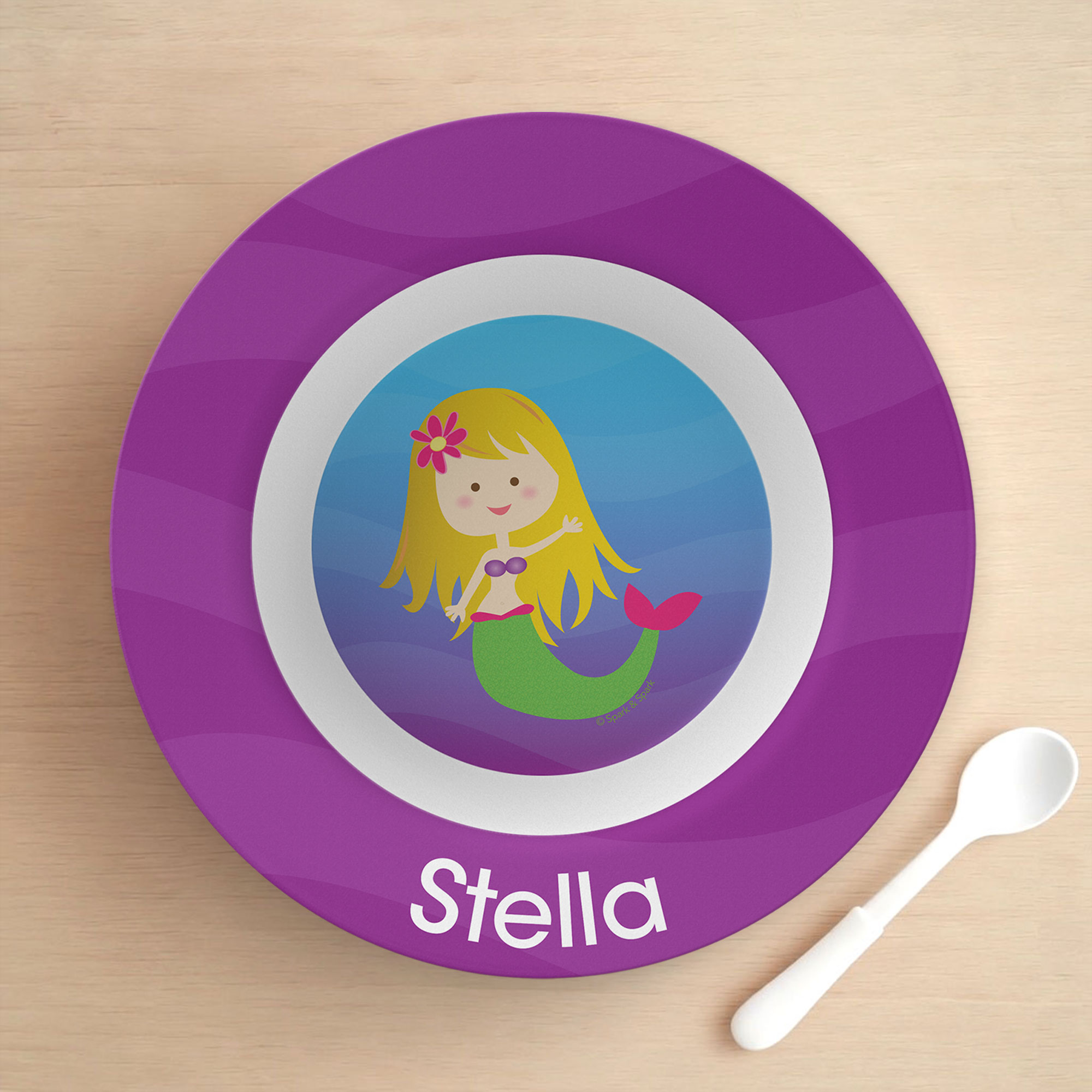 Cute Mermaid Kids Bowl