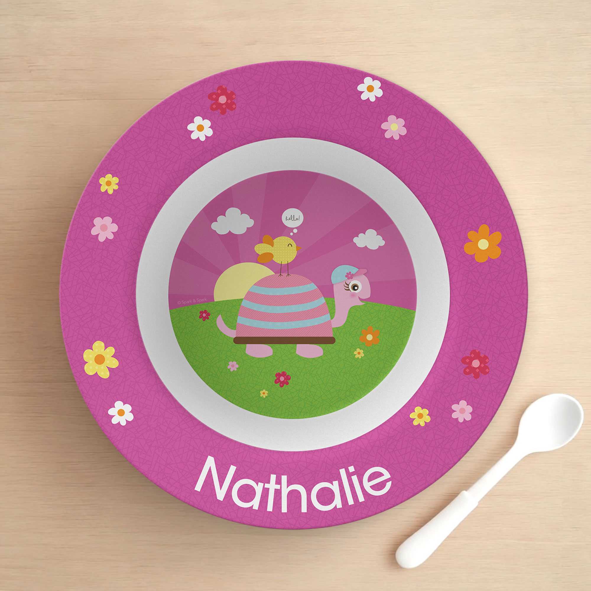Turtle and Happy Bird Kids Bowl
