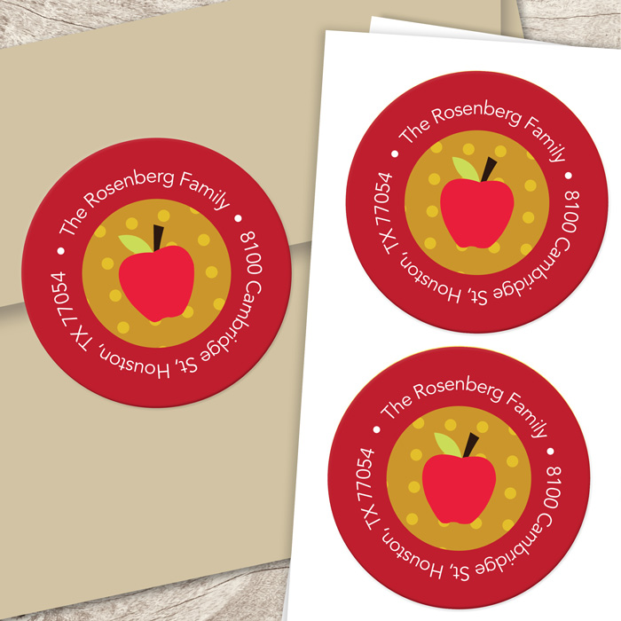 Honey and apples label