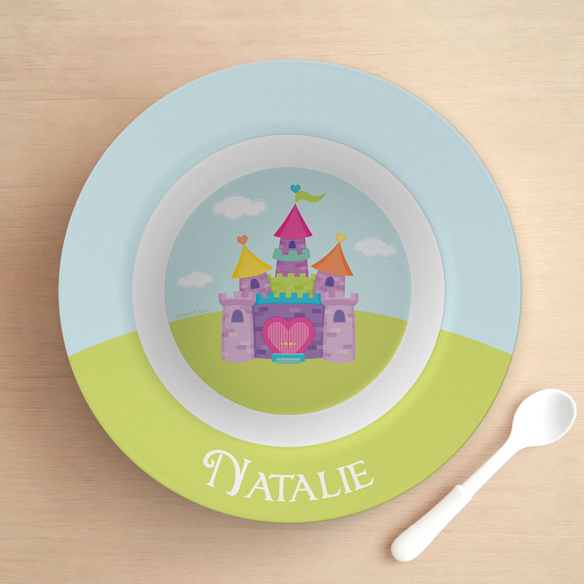 Pretty Heart Castle Kids Bowl