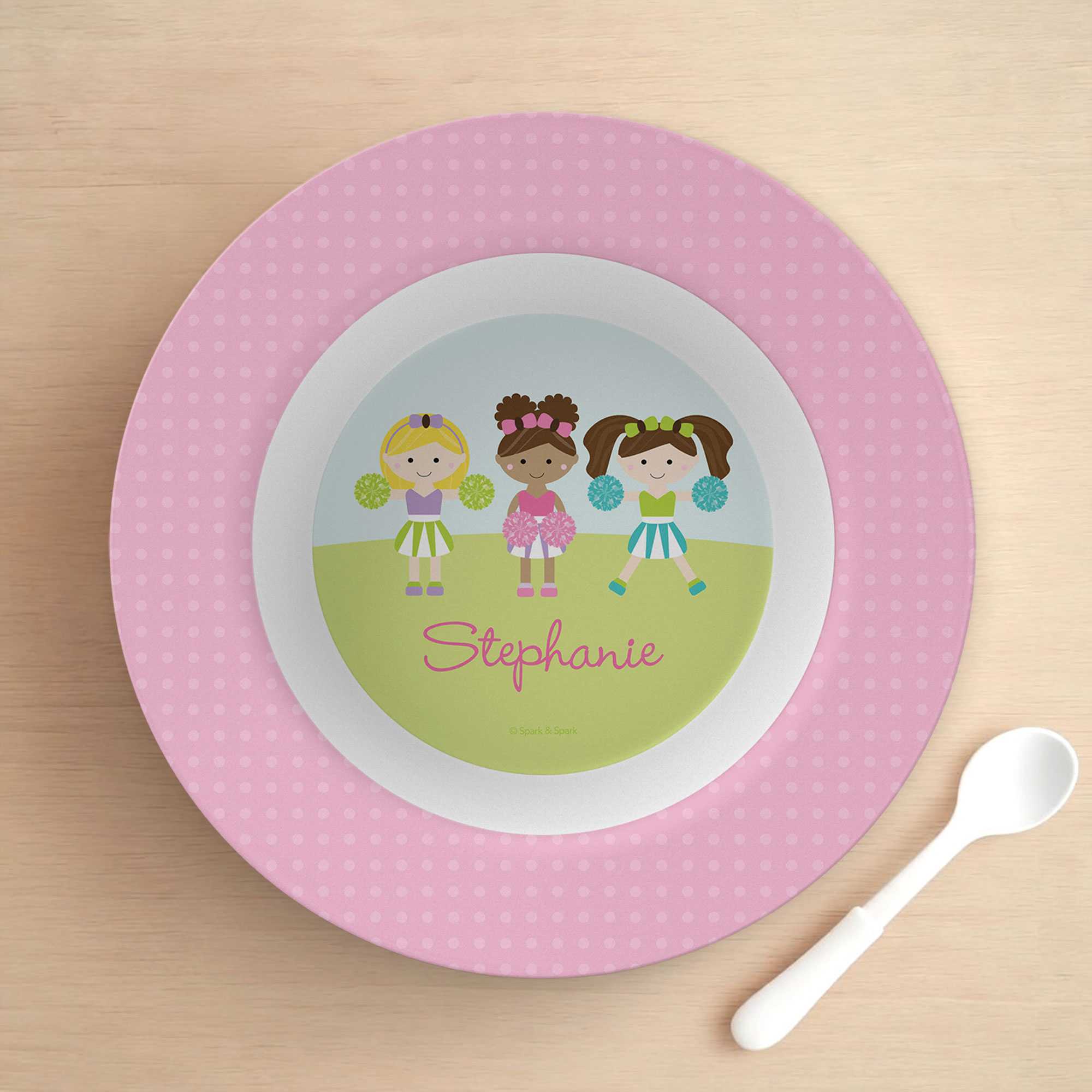 Three Cheerleaders Kids Bowl