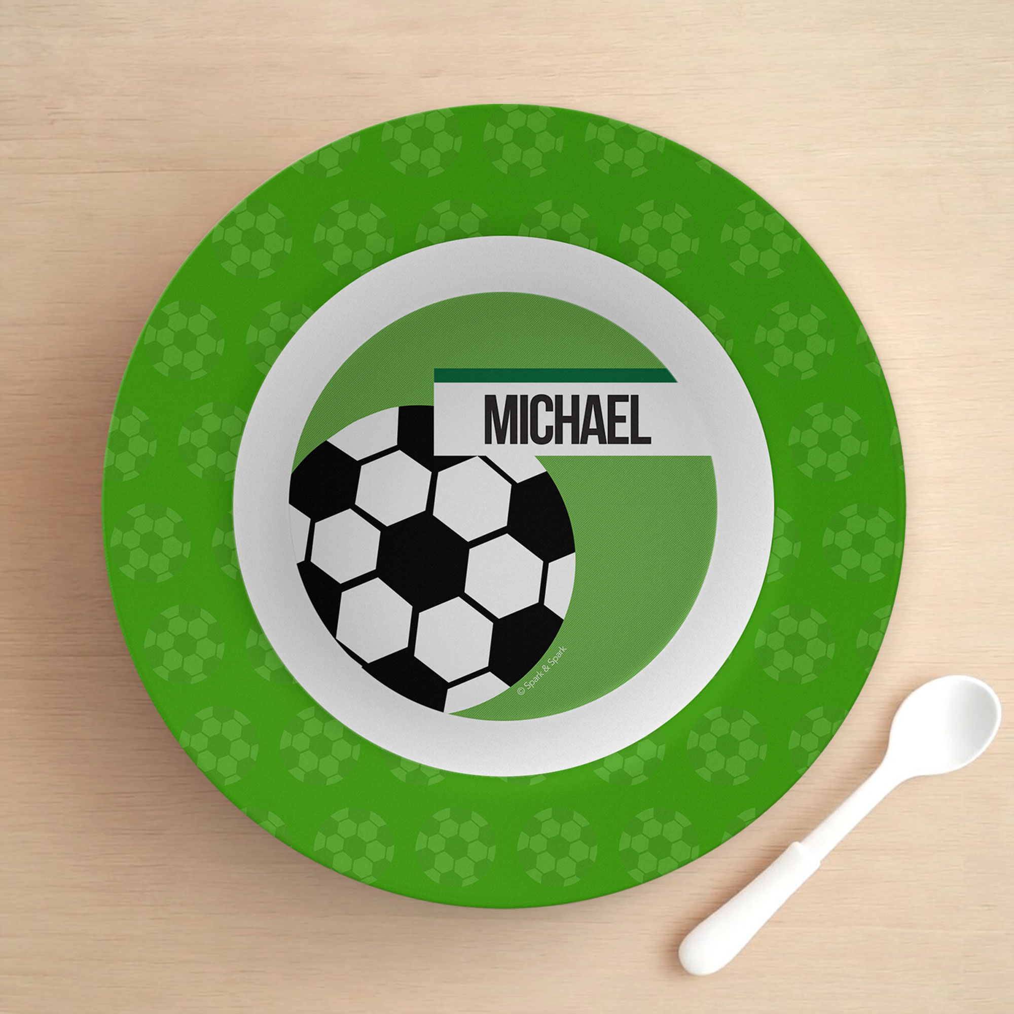 Soccer Fan Green Kids Bowl