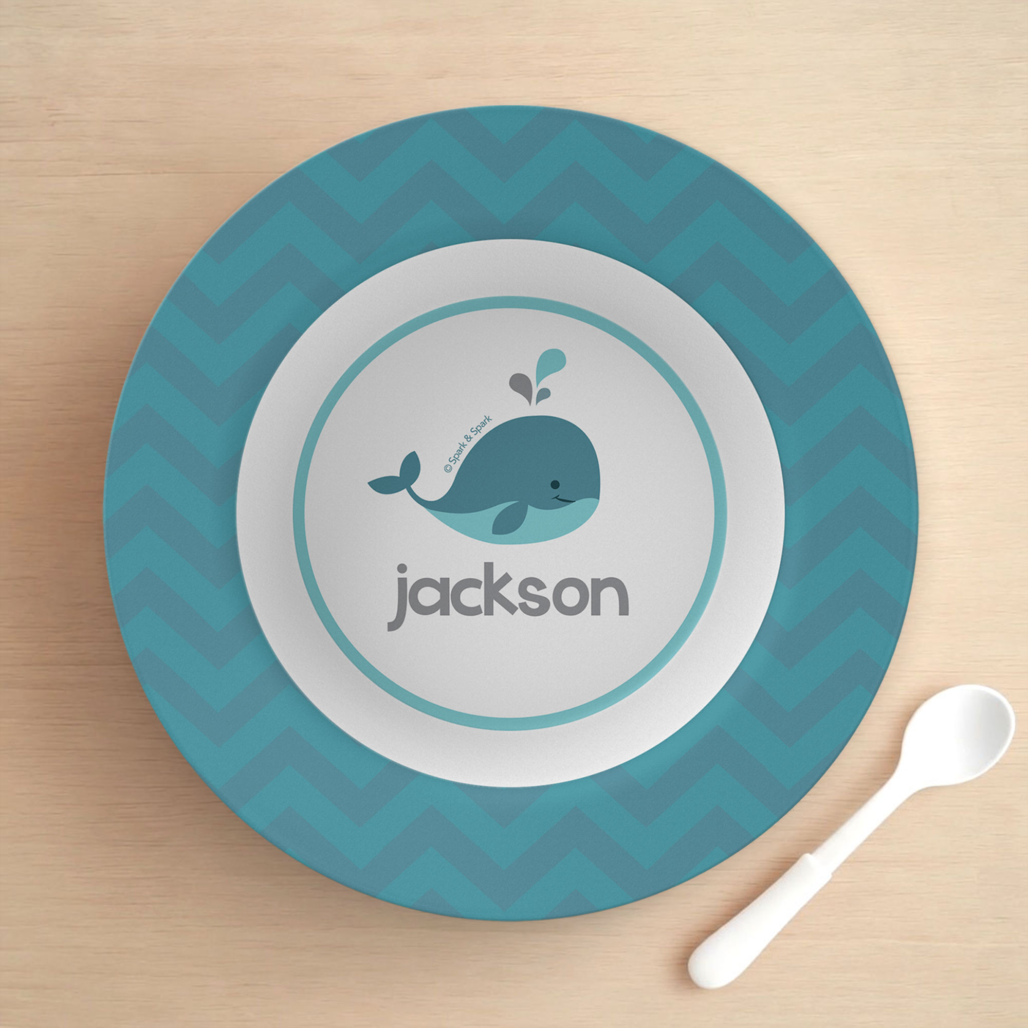 Sweet Little Blue Whale Kids Bowl