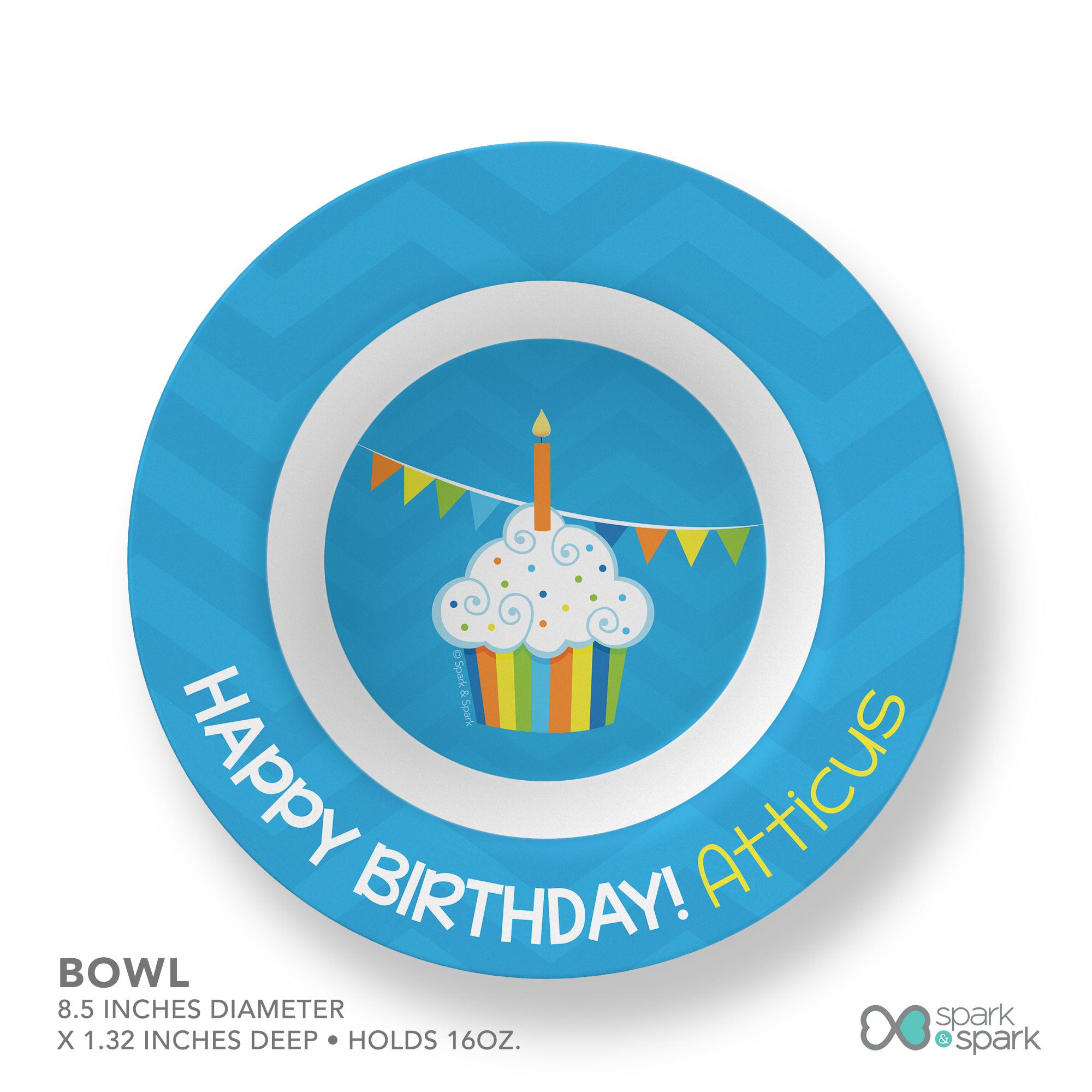Happy Bday to You boy Kids Bowl