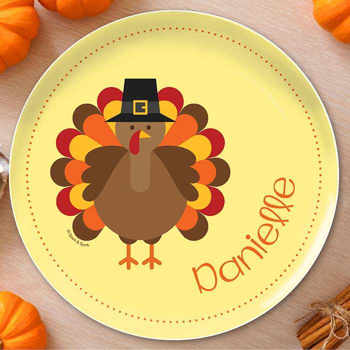 Hello Turkey Kids Plate