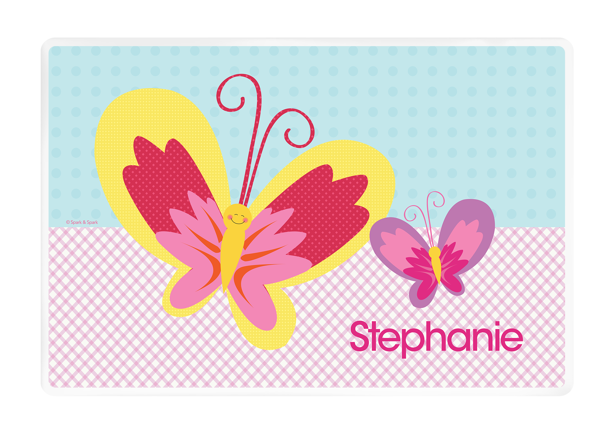 Smiley Butterfly Kids Placemat