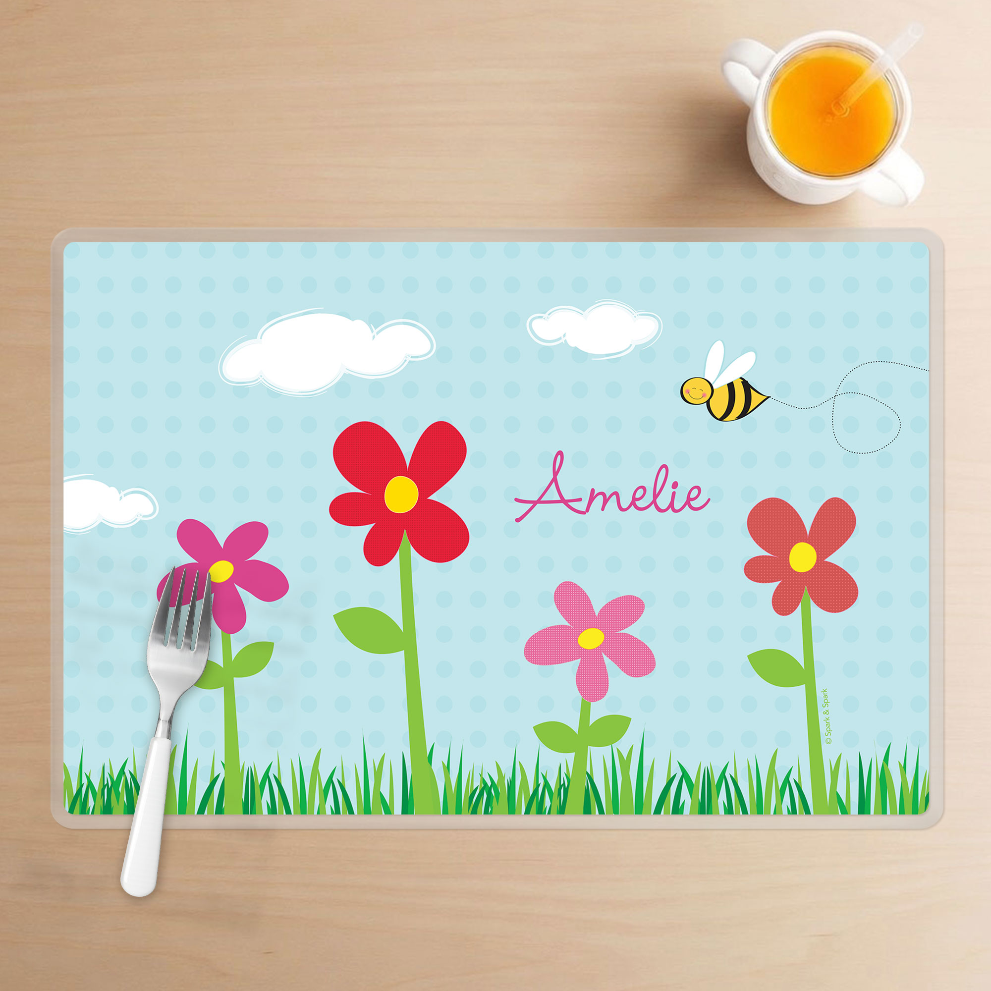 Spring Flowers Kids Placemat