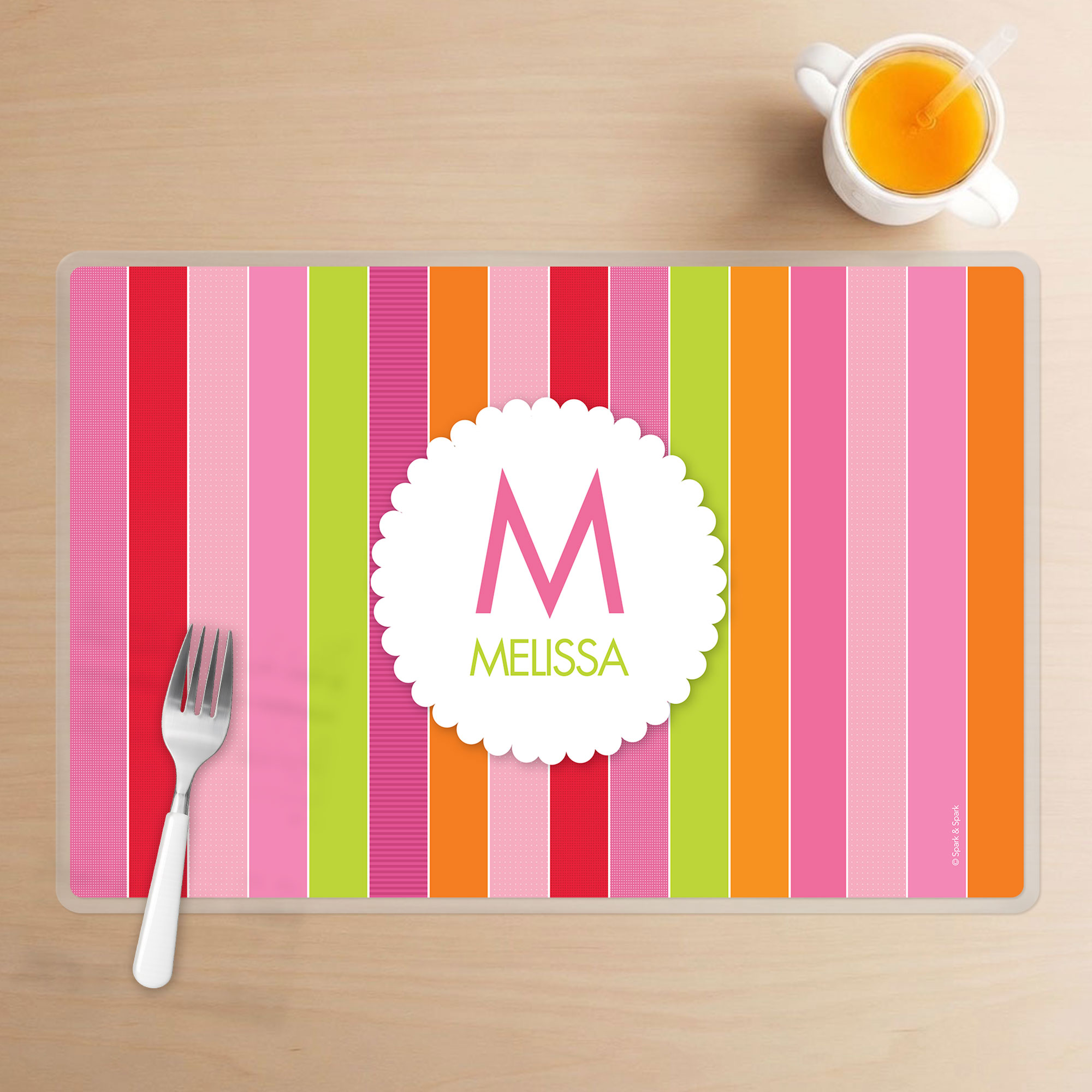 Bold & Fun Stripes Kids Placemat