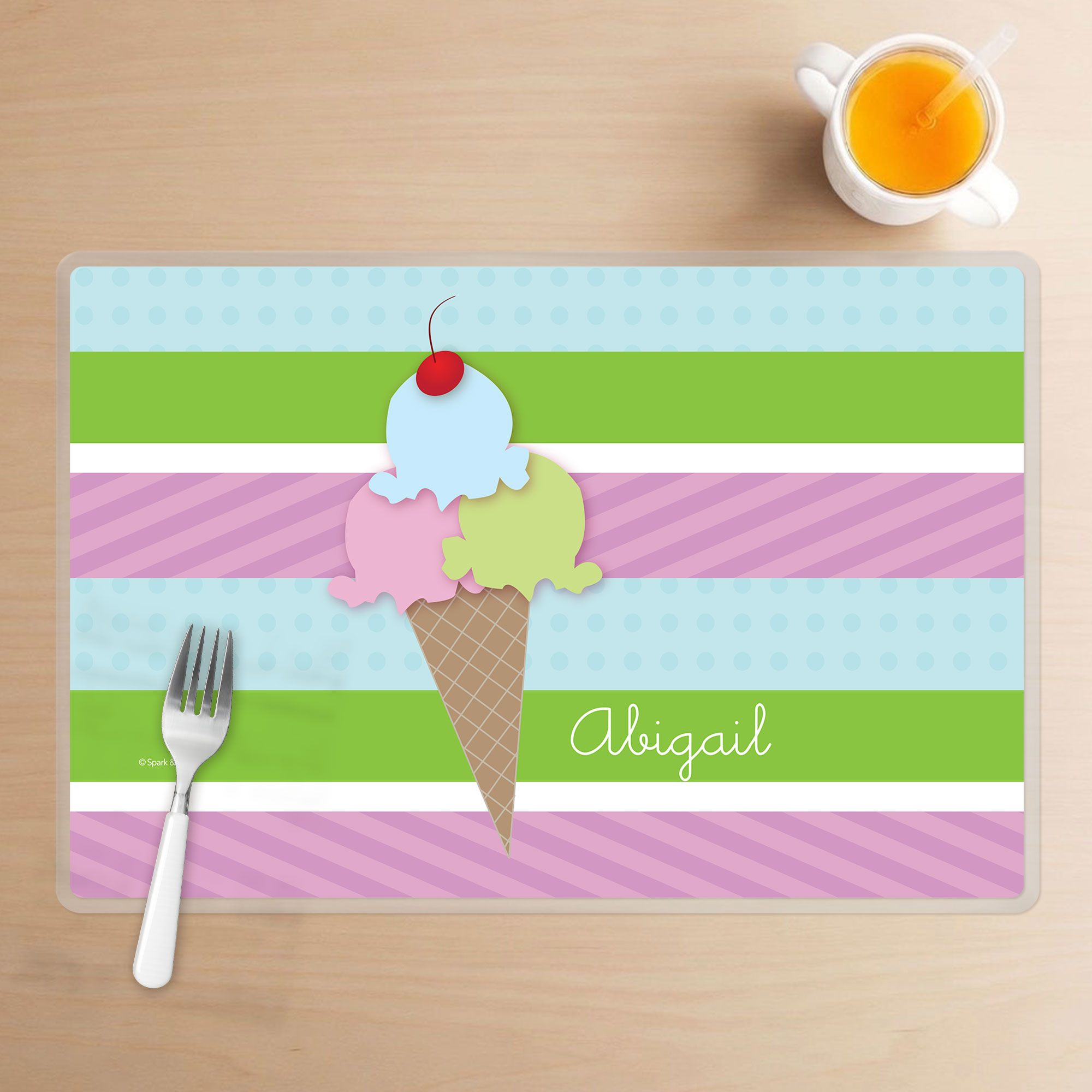Yummy Ice Cream Kids Placemat
