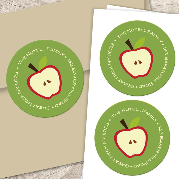 Shana Tova apples label