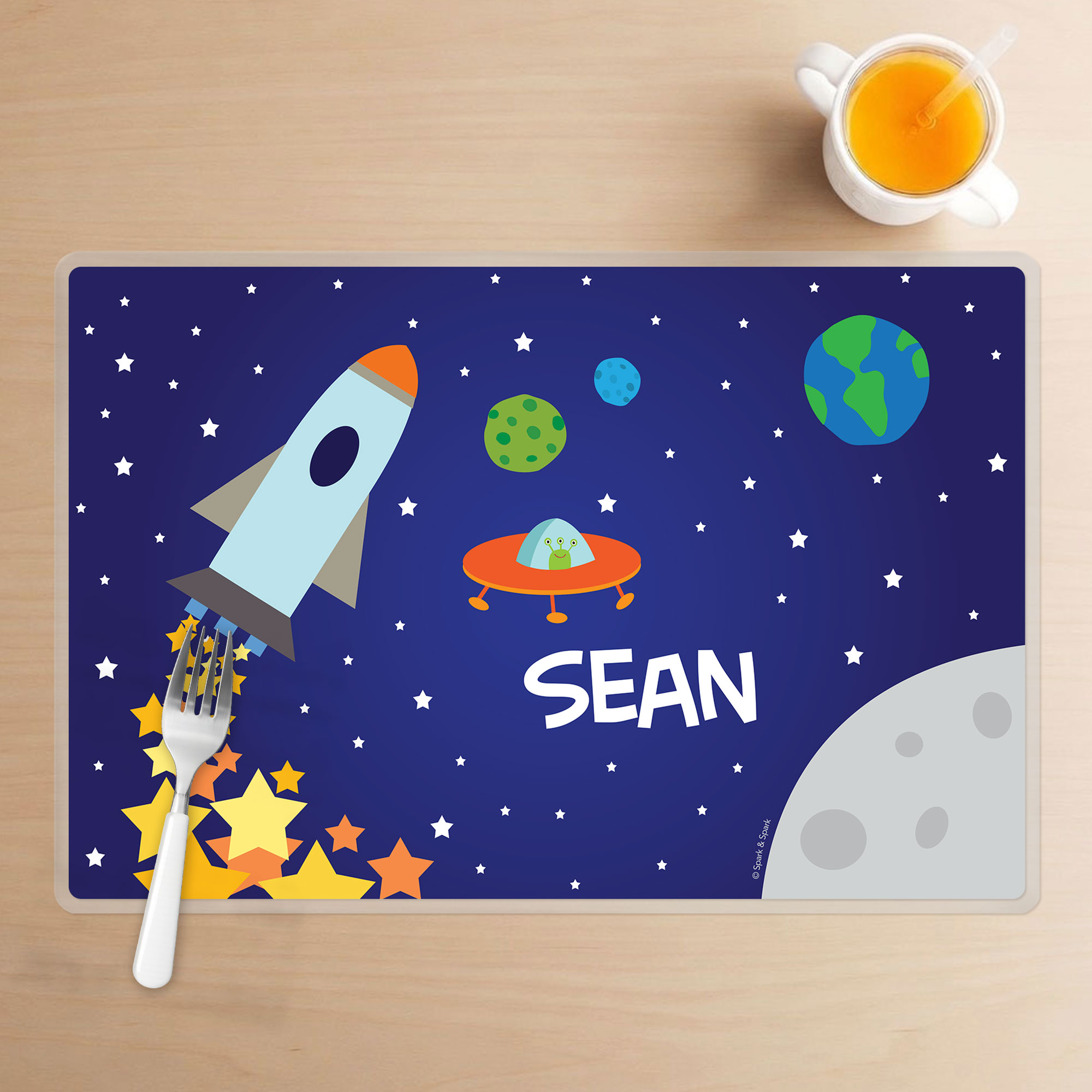 Rocket Launch Kids Placemat