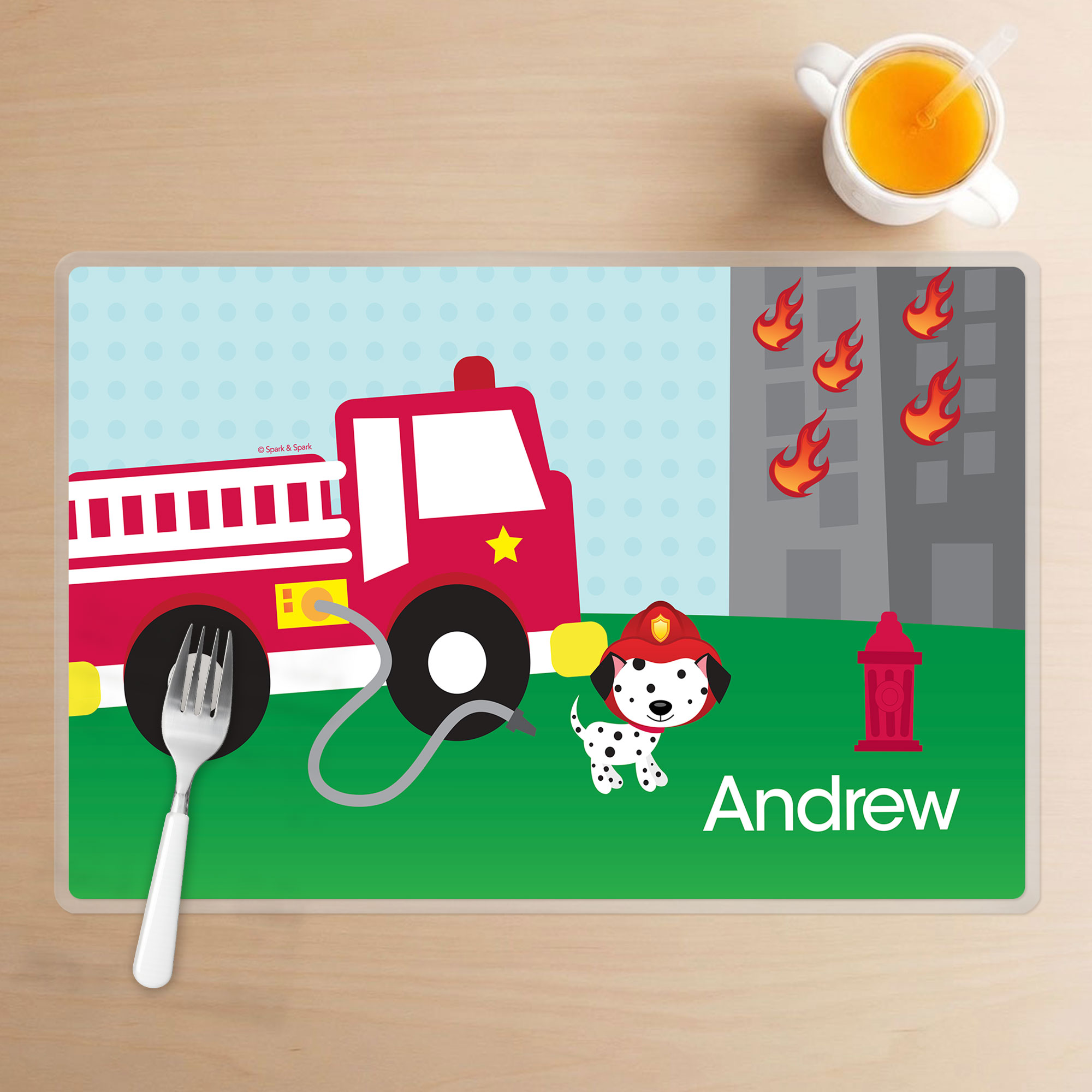 Fighting Fire Kids Placemat