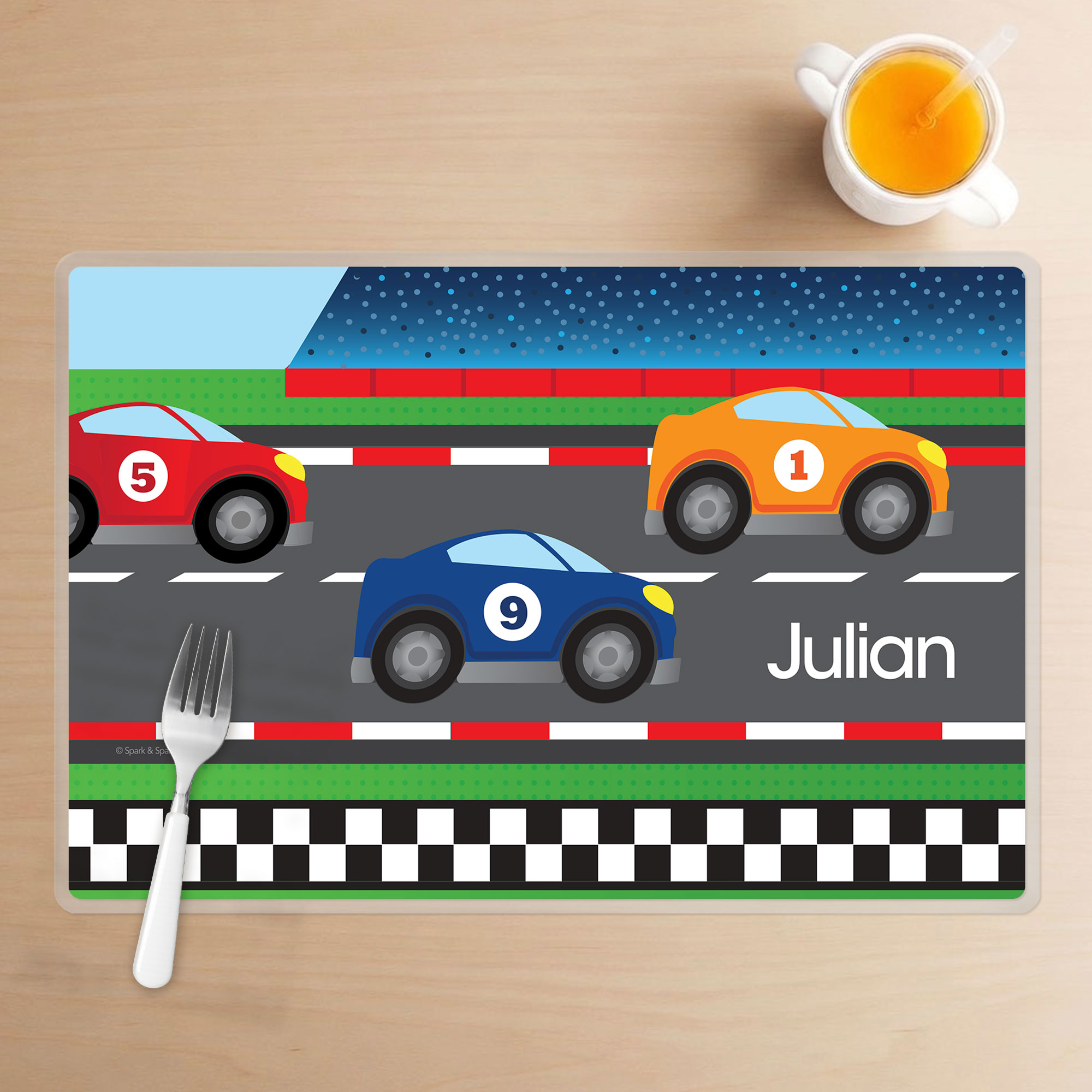 Race to Finish Kids Placemat