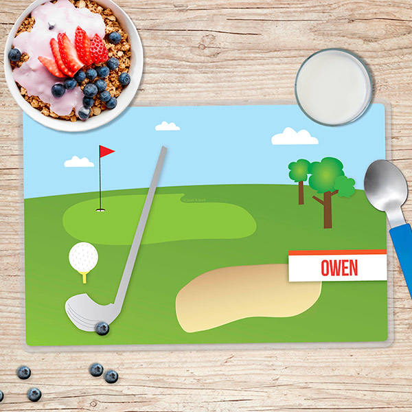 My Love for Golf Kids Placemat