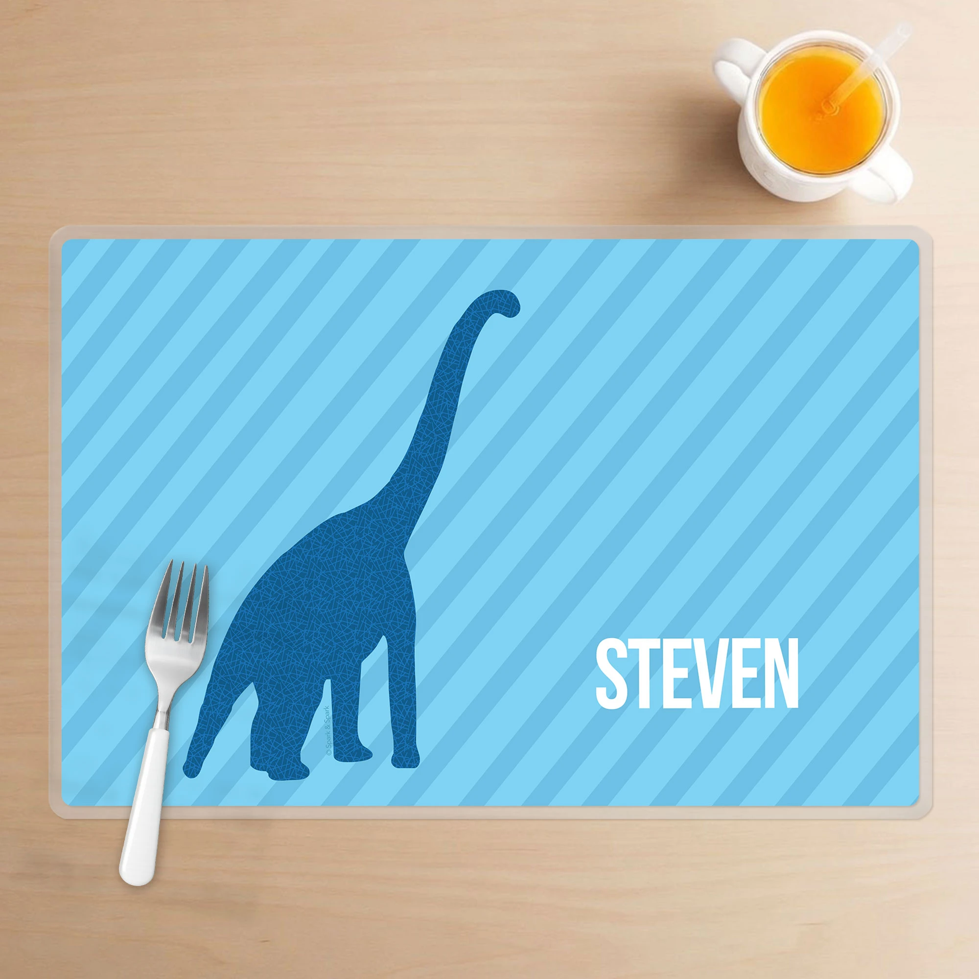 Dino and Me Blue Kids Placemat
