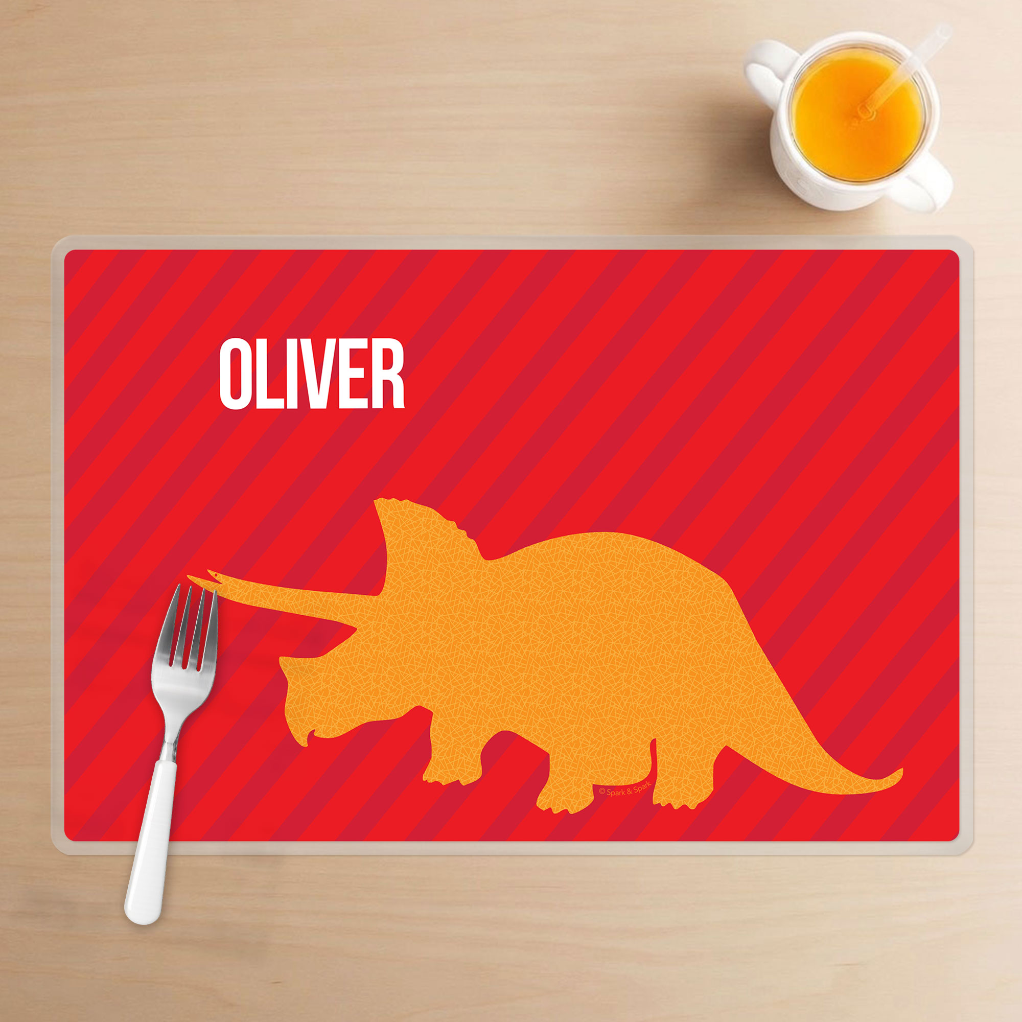 Dino and Me Red Kids Placemat