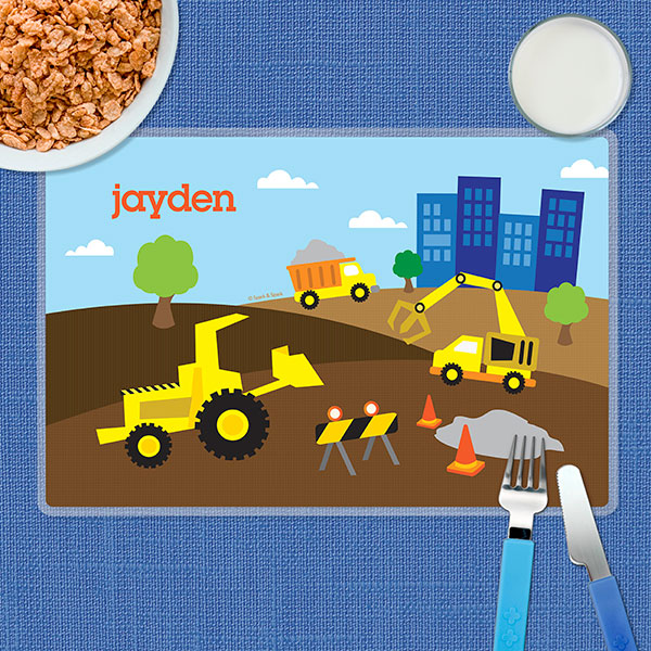 Construction Site Kids Placemat
