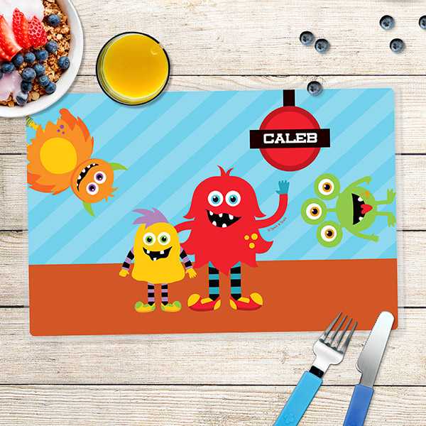 Monster Attack Kids Placemat