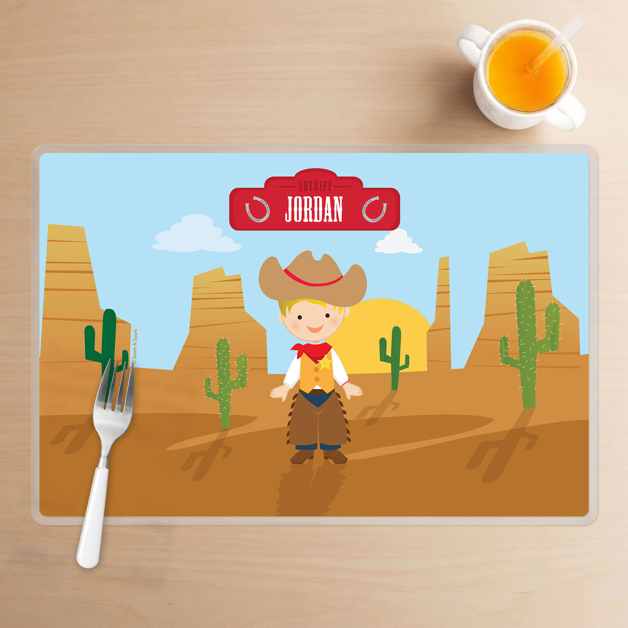 Cowboy Kids Placemat