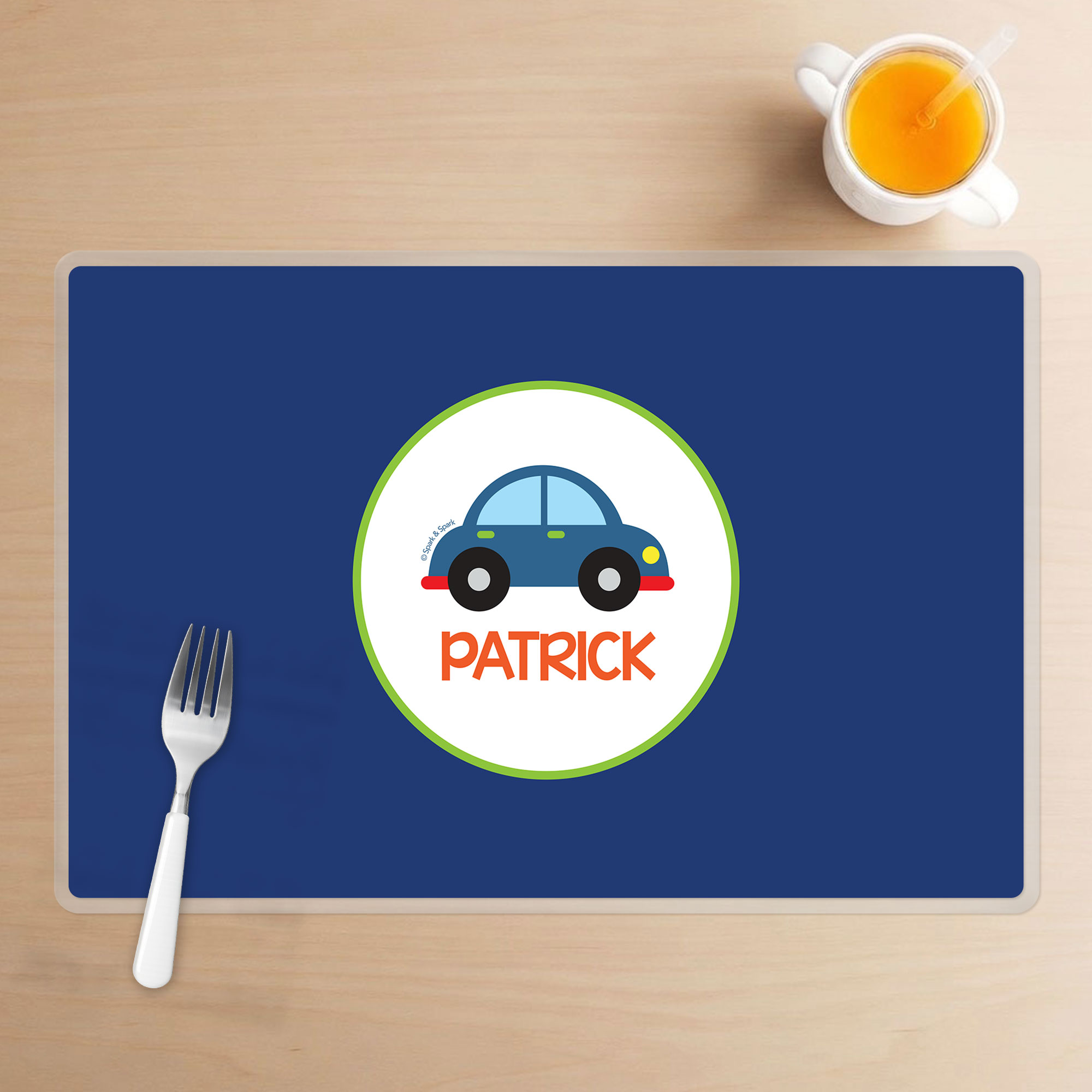 Cute Little Car Kids Placemats