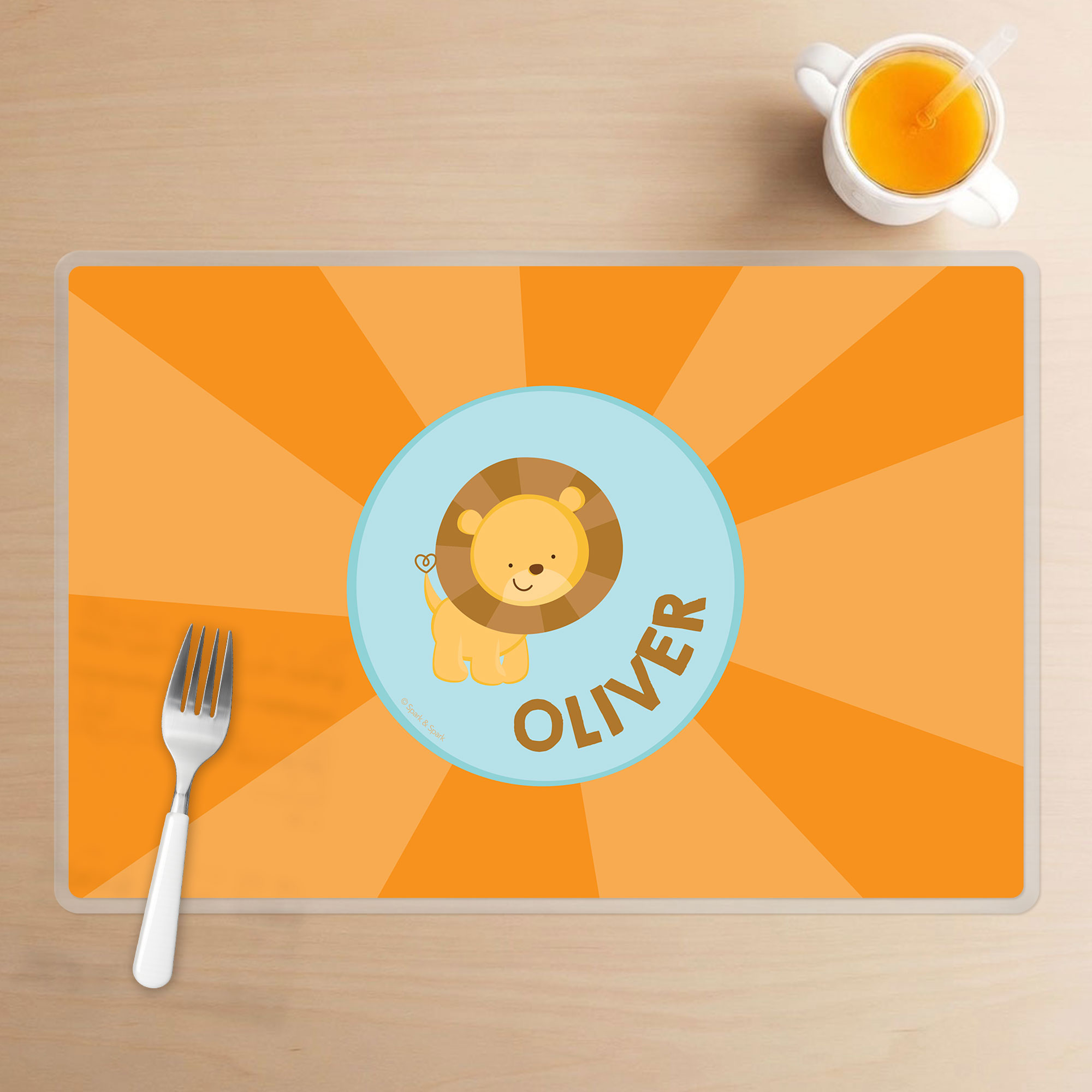 Cute Baby Lion Kids Placemats