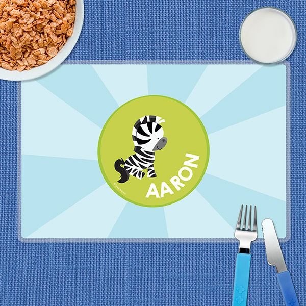 Cute Baby Zebra Kids Placemats