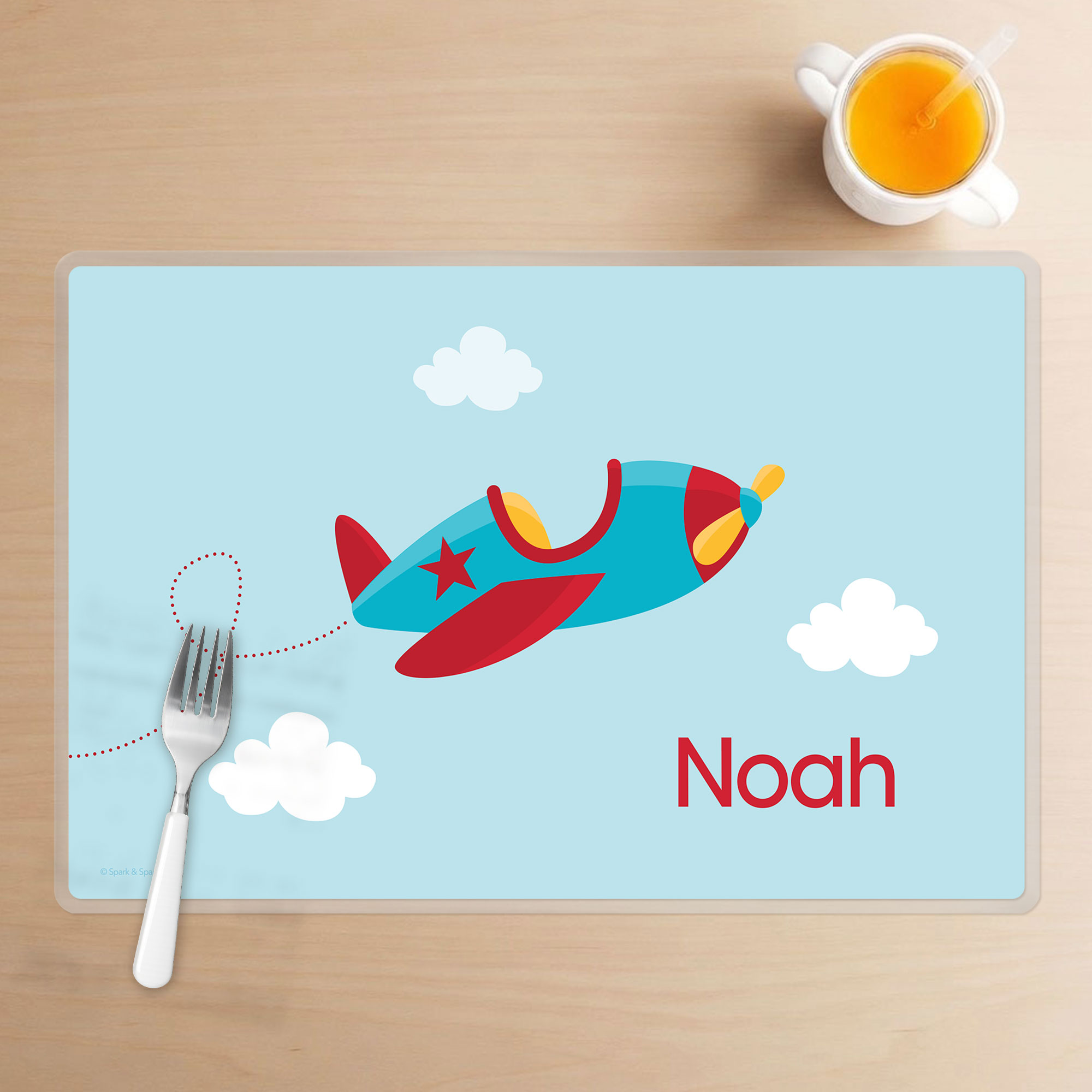 Fly Little Plane Kids Placemats